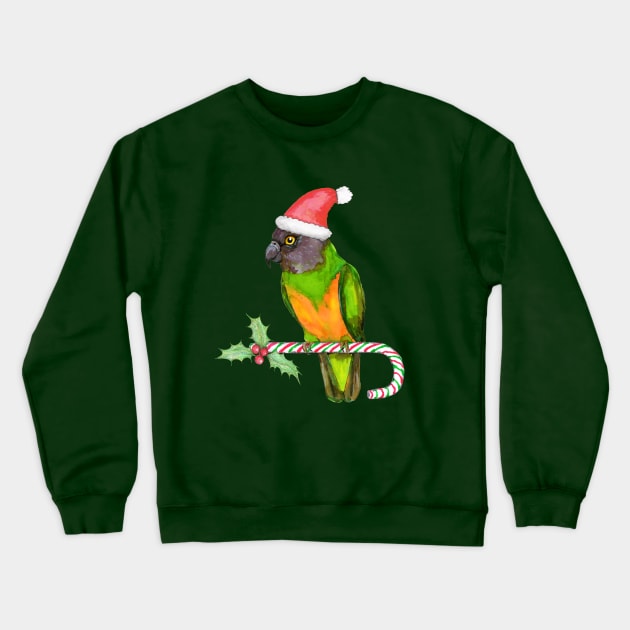 Senegal parrot Christmas style Crewneck Sweatshirt by Bwiselizzy